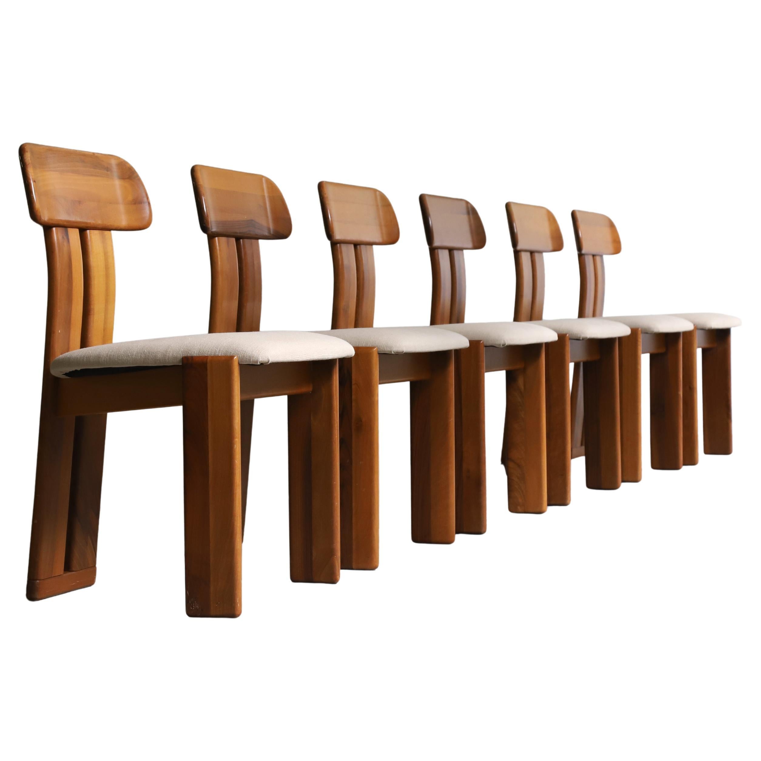 Ensemble de 6 chaises 'Sapporo' par Mario Marenco pour Mobil Girgi, Italie 1970's en vente