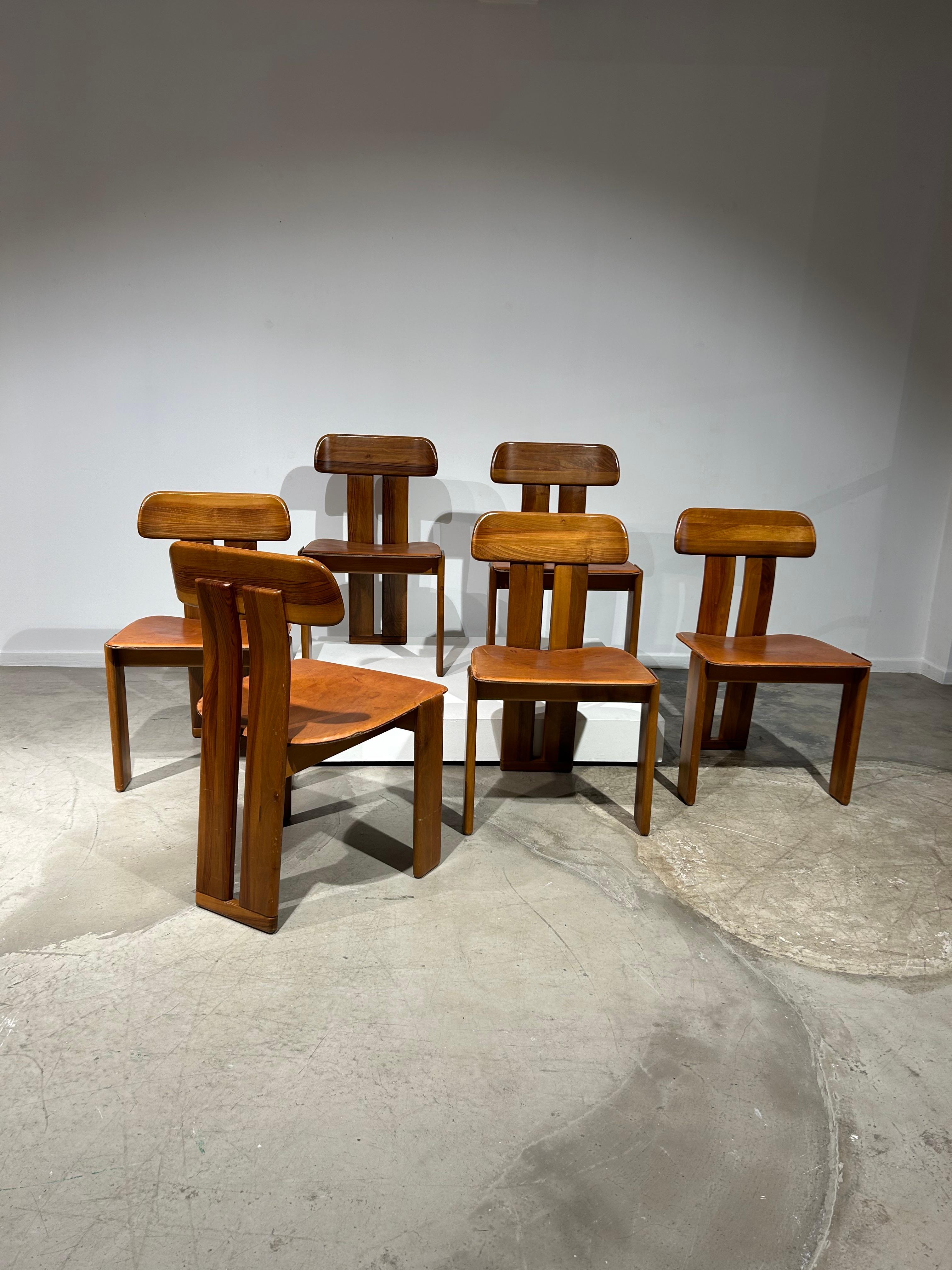 Set of 6 Sapporo chairs by Mario Marenco for Mobilgirgi 3