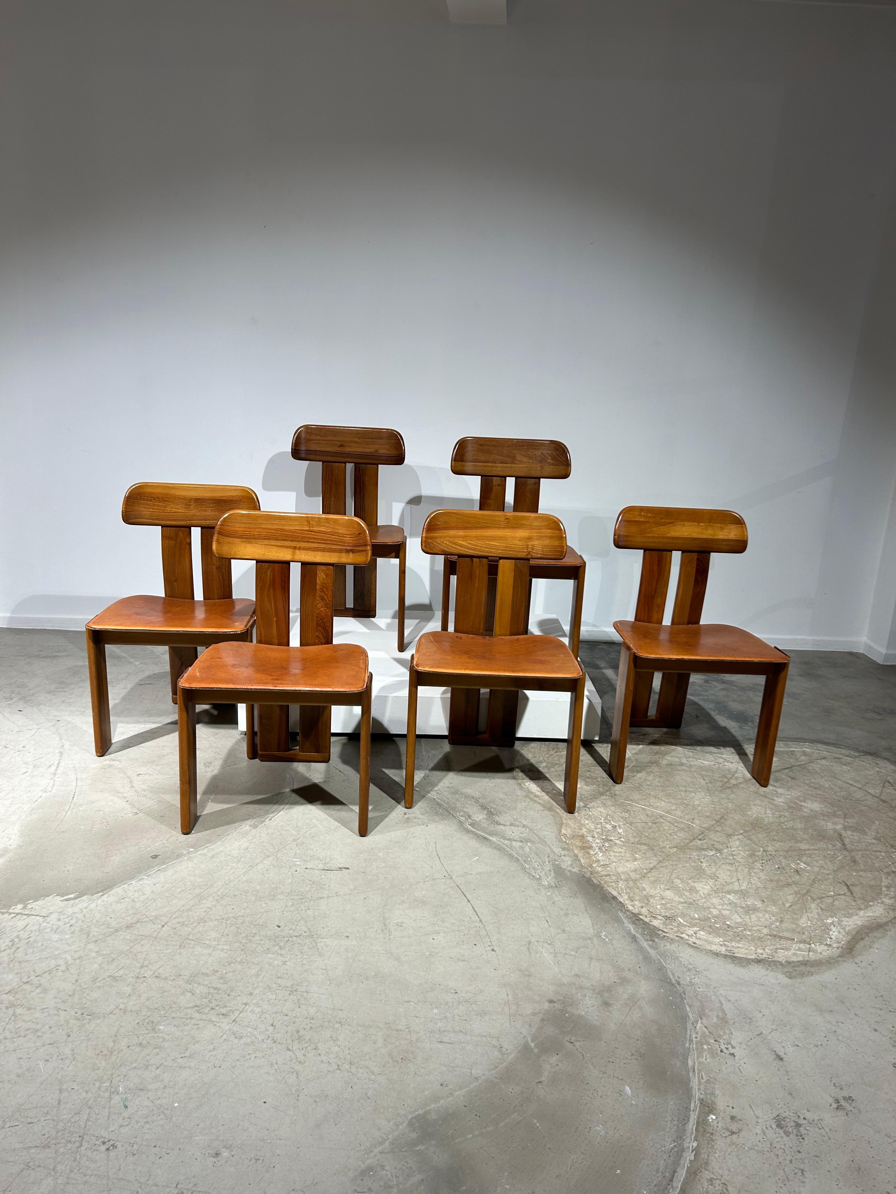 Italian Set of 6 Sapporo chairs by Mario Marenco for Mobilgirgi