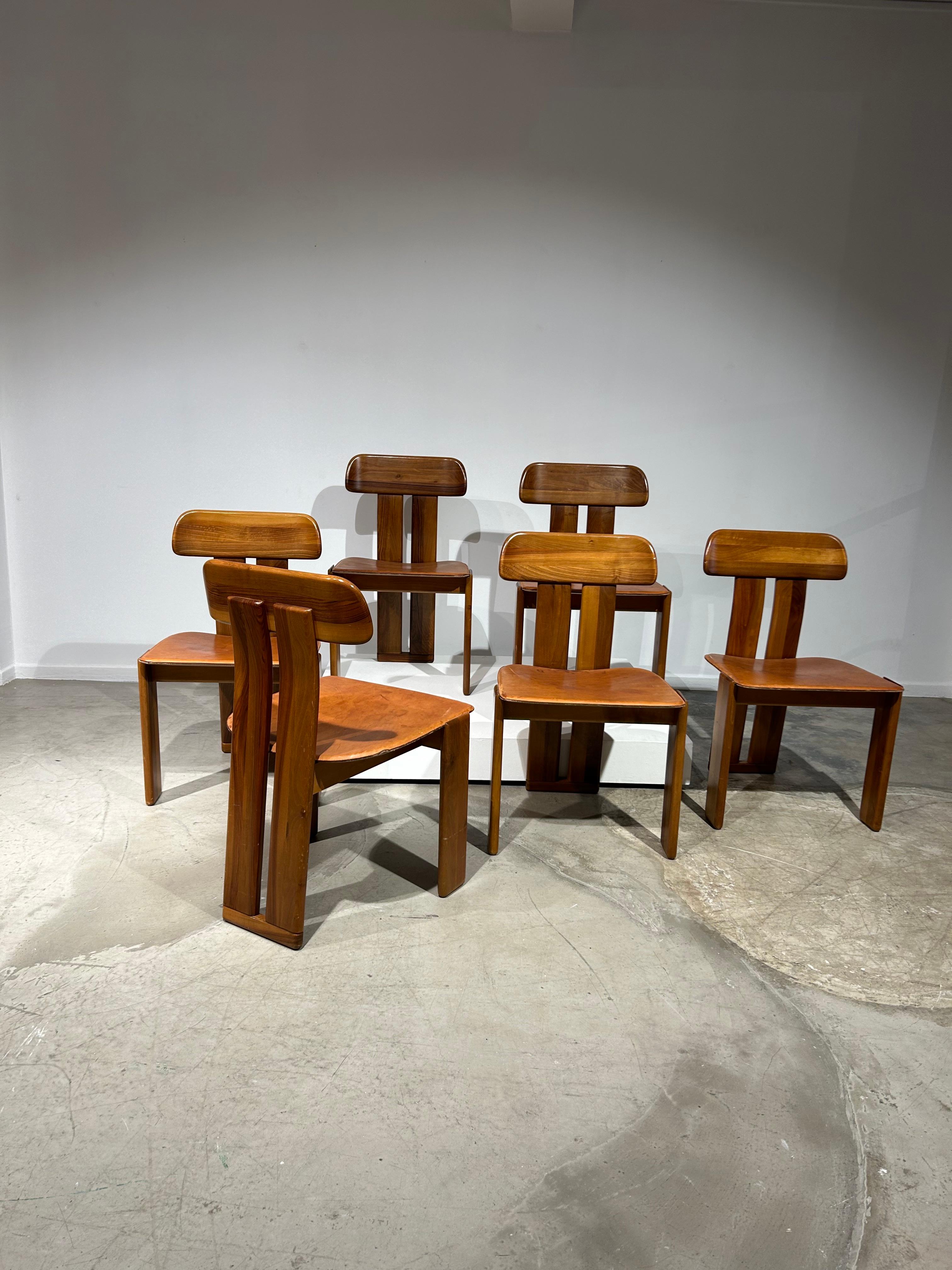 Set of 6 Sapporo chairs by Mario Marenco for Mobilgirgi 2