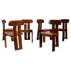 Set of 6 Sapporo chairs, Mario Marenco for Mobilgirgi