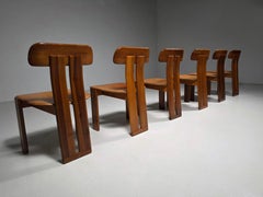 Set of 6 'Sapporo' Dining Chairs by Mario Marenco for Mobil Girgi, Italy, 1970s