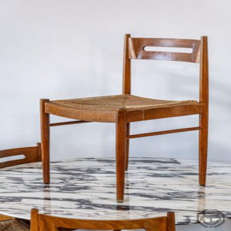 Set di 6 sedie scandinave, anni '50 in vendita 5