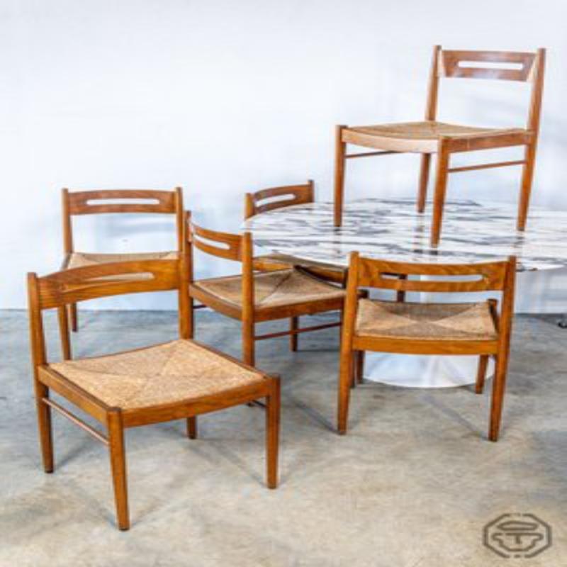 Set di 6 sedie scandinave, anni '50 in vendita 2