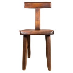 Set of 6 Scandinavian chairs in solid Elm, model T by Olavi Hanninen 1960.