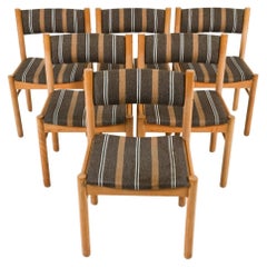 Retro Set of 6 Scandinavian modern dining birch dining chairs