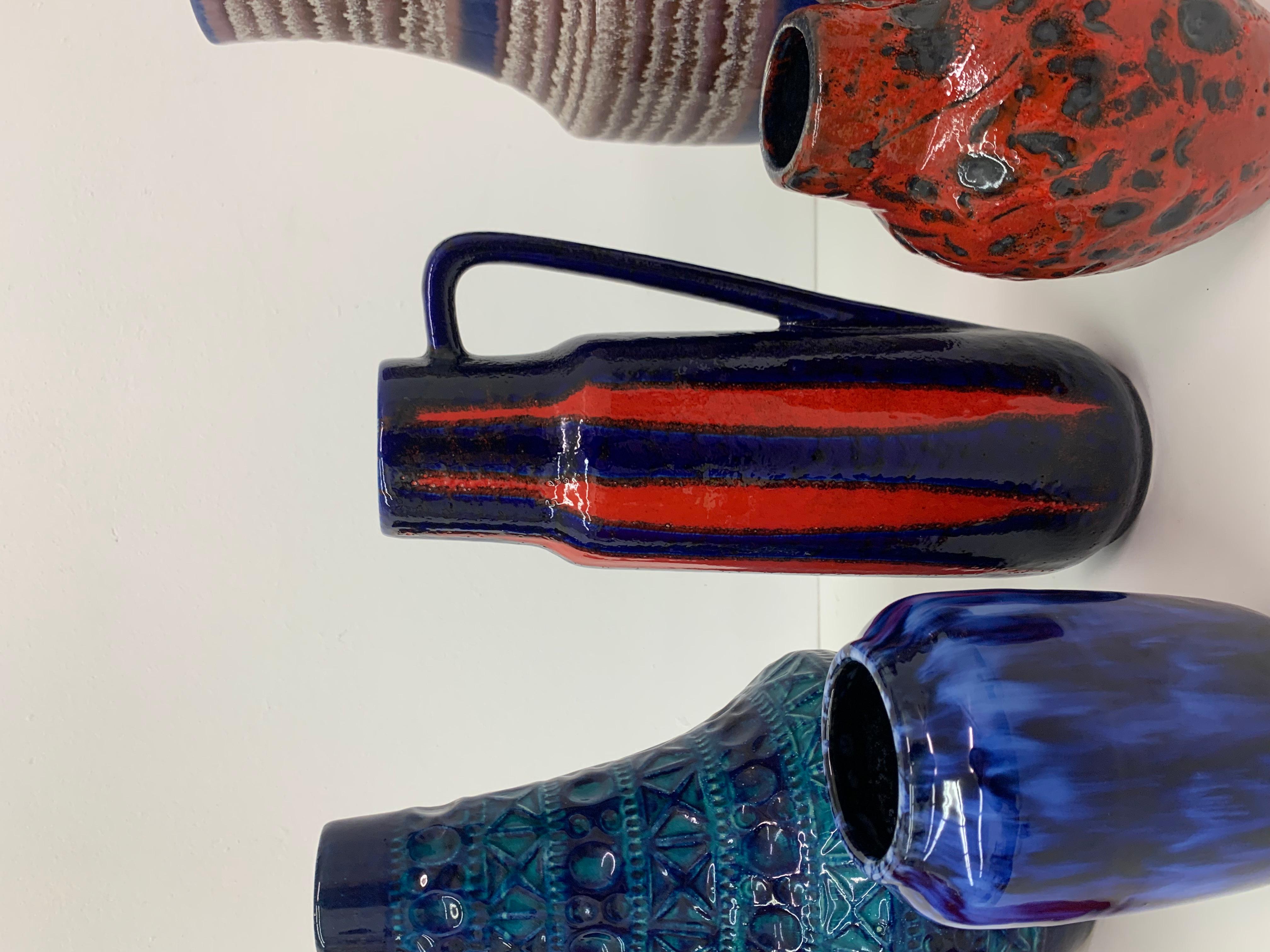 Set of 6 Scheurich West Germany Ceramic Vases, 1960s For Sale 7