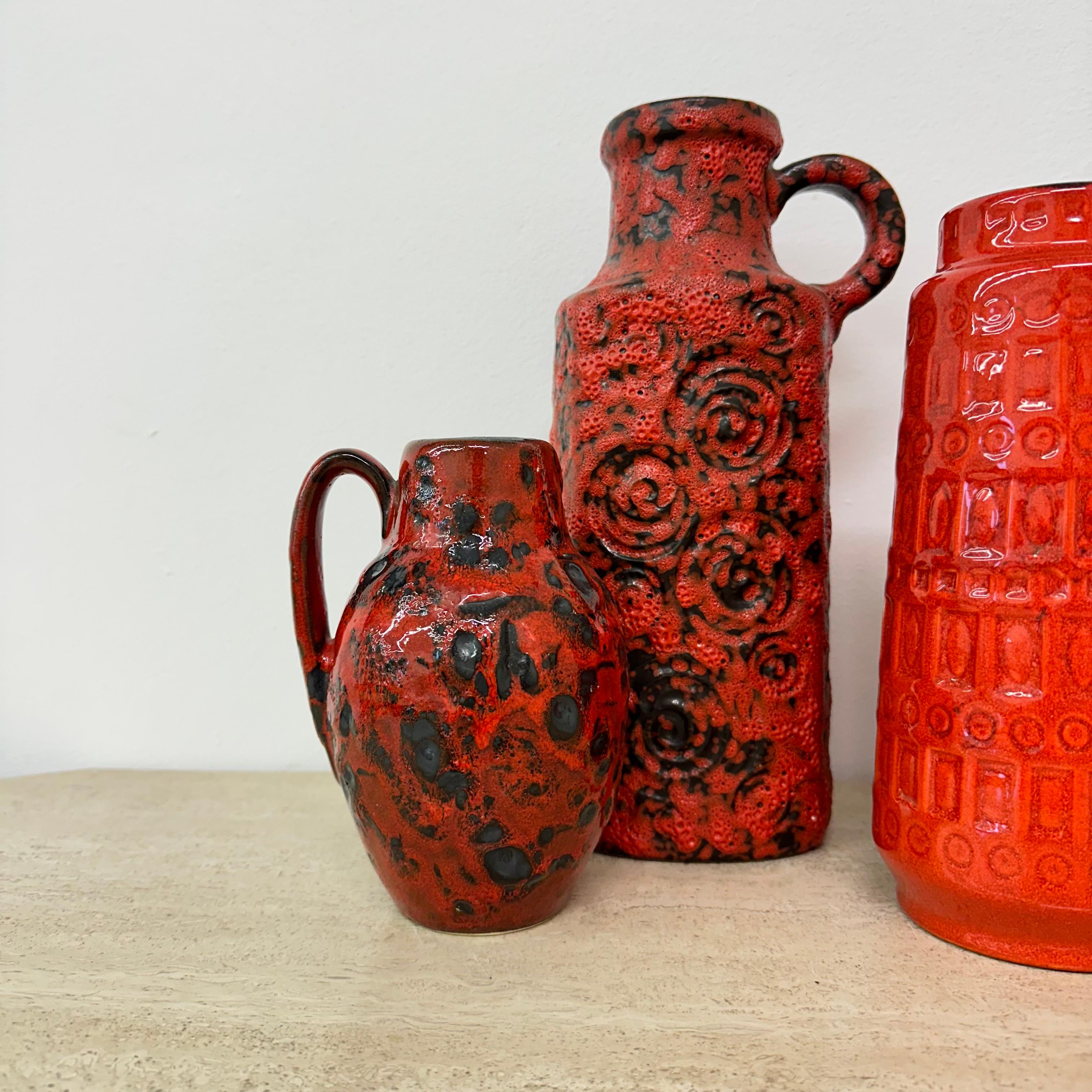 Set di 6 vasi in ceramica Scheurich Germania Ovest , anni '70 in vendita 9