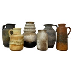 Set von 6 Scheurich-Vasen aus Westdeutschland, 1970er-Jahre