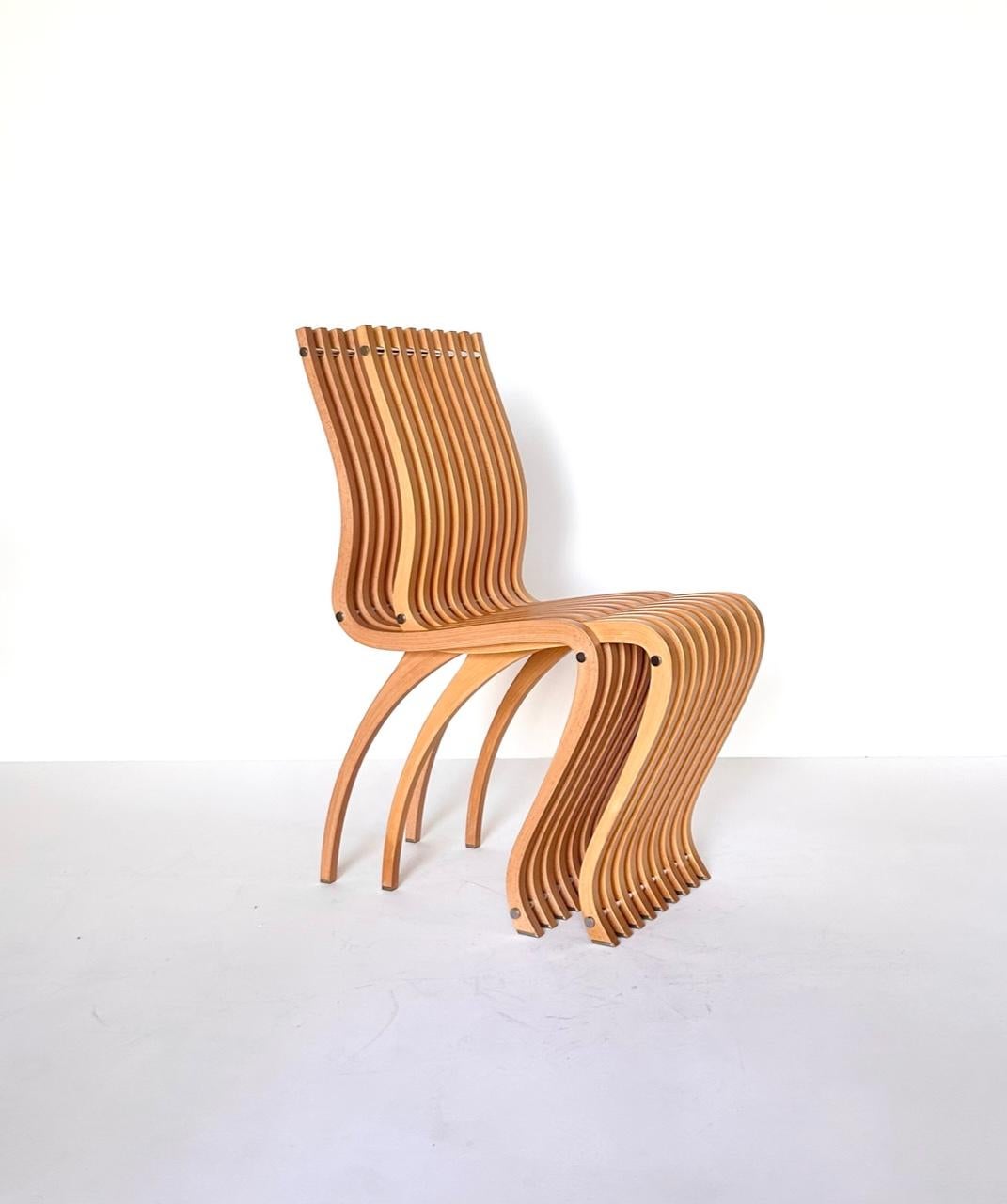 Set of 6 Schizzo chairs by Ron Arad, Vitra, 1989 1
