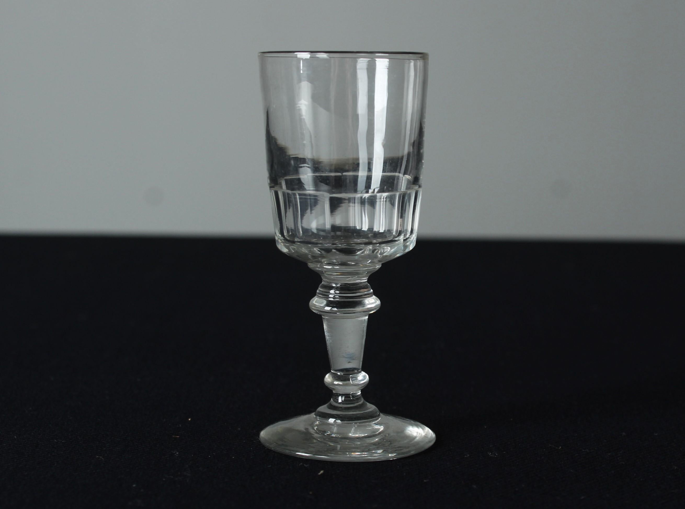 French Set Of 6 Schnapps Glasses, France, 11 cm For Sale