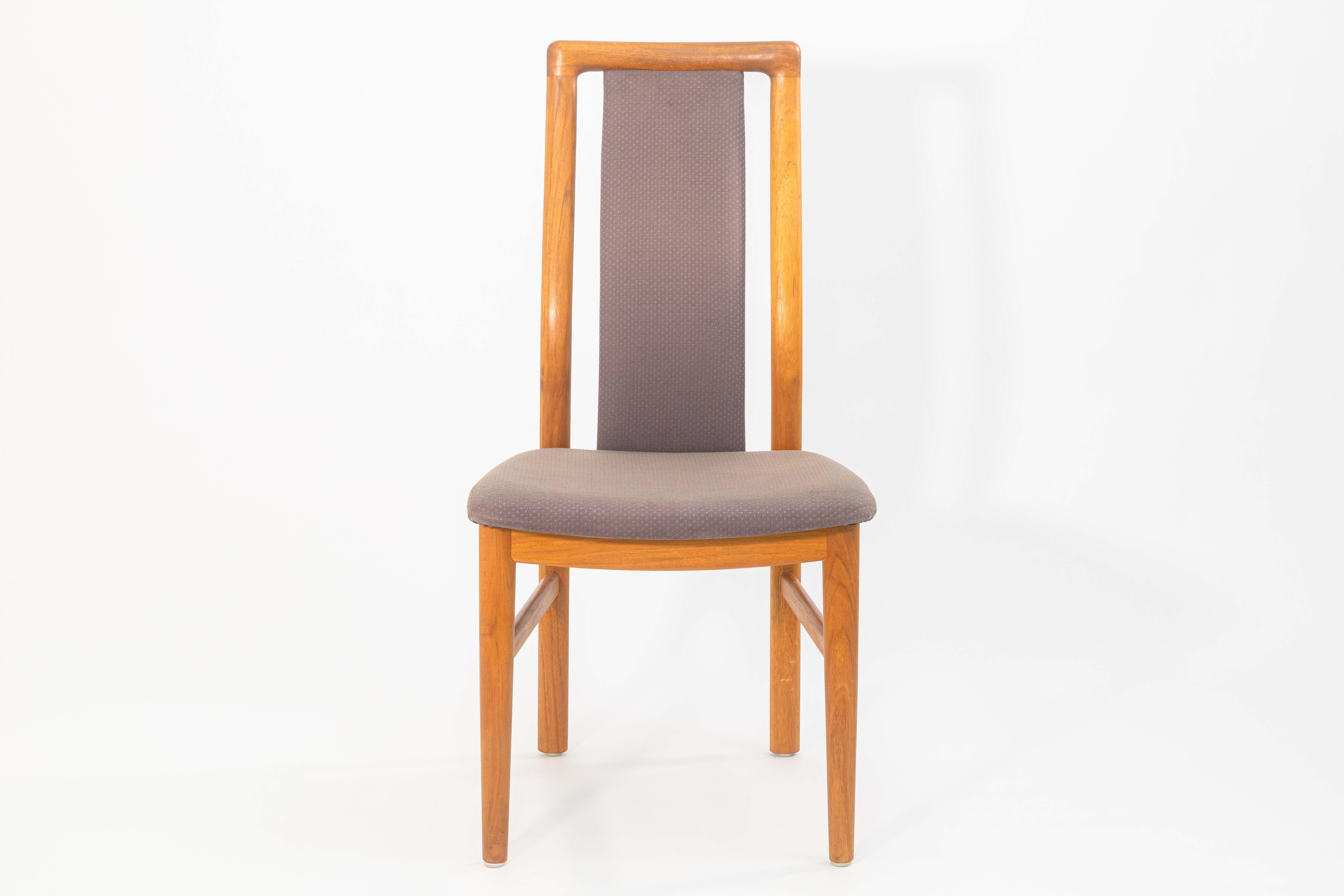 Satz von 6 Schou Anderson Vintage Dänische Teakholz Mid Century Modern Esszimmerstühle (Moderne der Mitte des Jahrhunderts) im Angebot