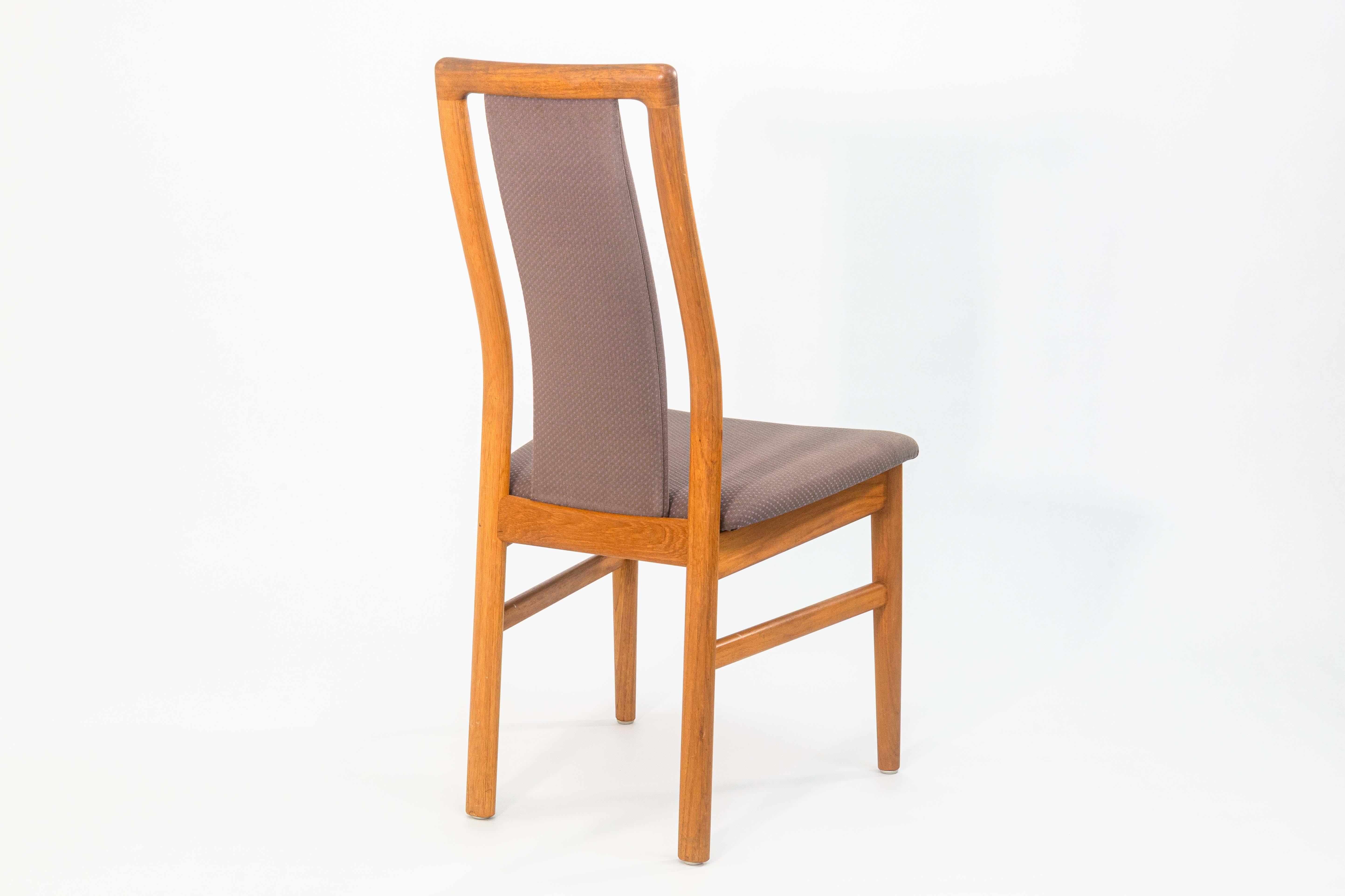 Satz von 6 Schou Anderson Vintage Dänische Teakholz Mid Century Modern Esszimmerstühle (20. Jahrhundert) im Angebot