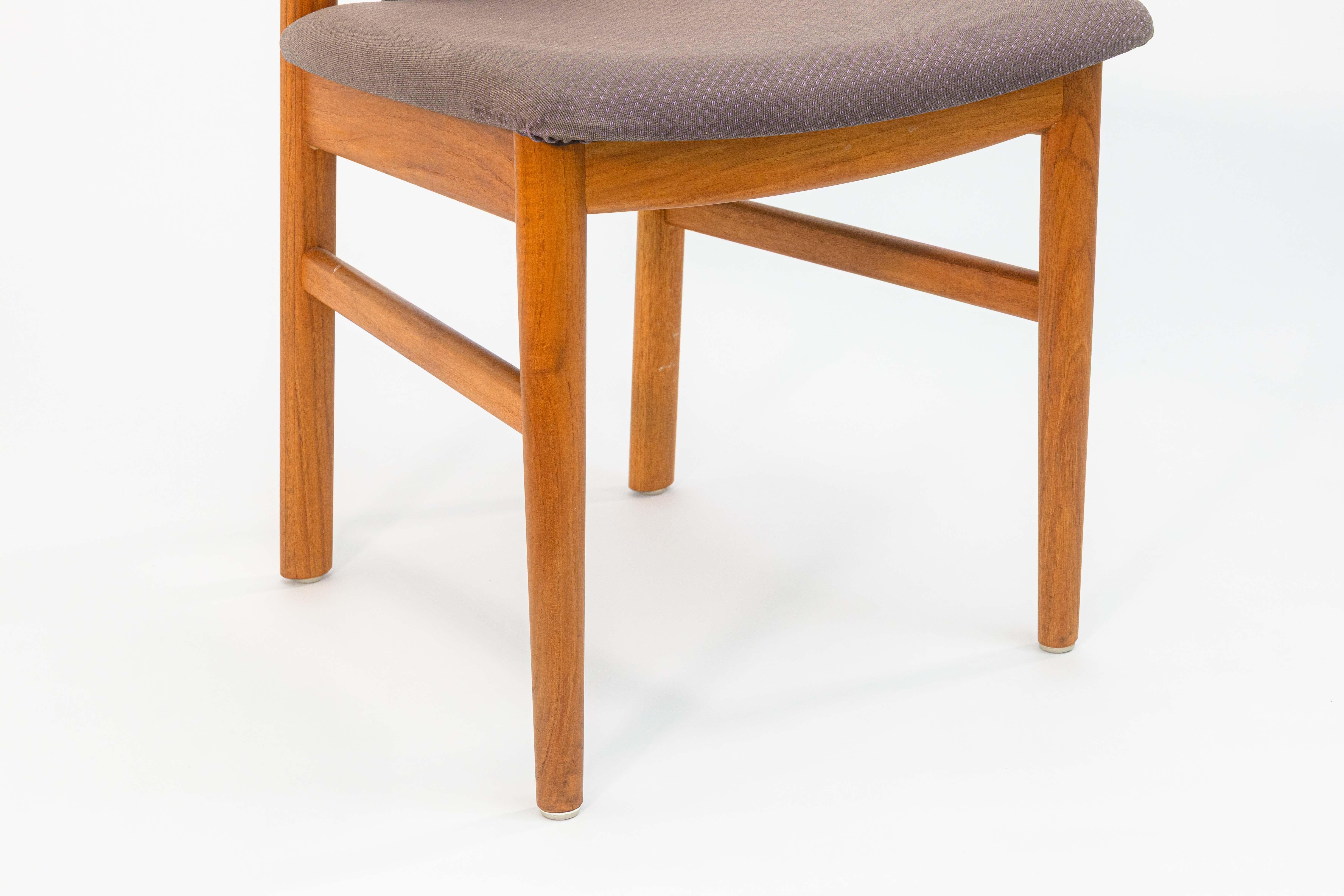 Satz von 6 Schou Anderson Vintage Dänische Teakholz Mid Century Modern Esszimmerstühle im Angebot 3