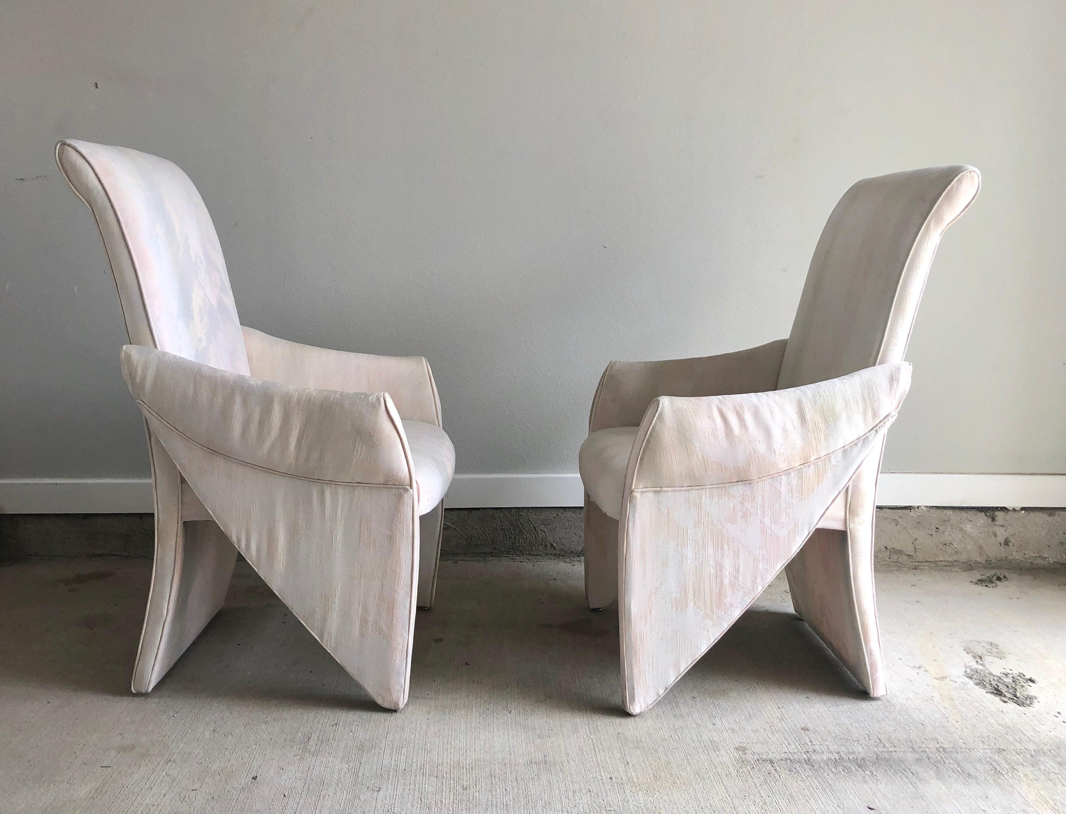20th Century Set of 6 Sculptural Dining Chairs by Carson’s of Highpoint For Sale