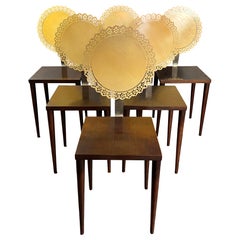 Set of 6 sculptural Italian Tatlim dining chairs by Marco Mencacci for Sawaya &
