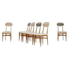 Set of 6 Scuola Torinese Chairs, Italy, 1950s