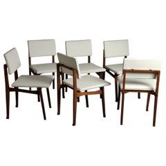 Ensemble de 6 chaises SD9 « Luisella » de Franco Albini pour Poggi, Italie, années 60