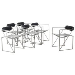 Vintage Set of 6 Seconda Chairs by Mario Botta for Alias, Italy, 1985