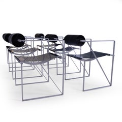Set of 6, Seconda Chairs by Swiss Architect Mario Botta for Alias, 1980s