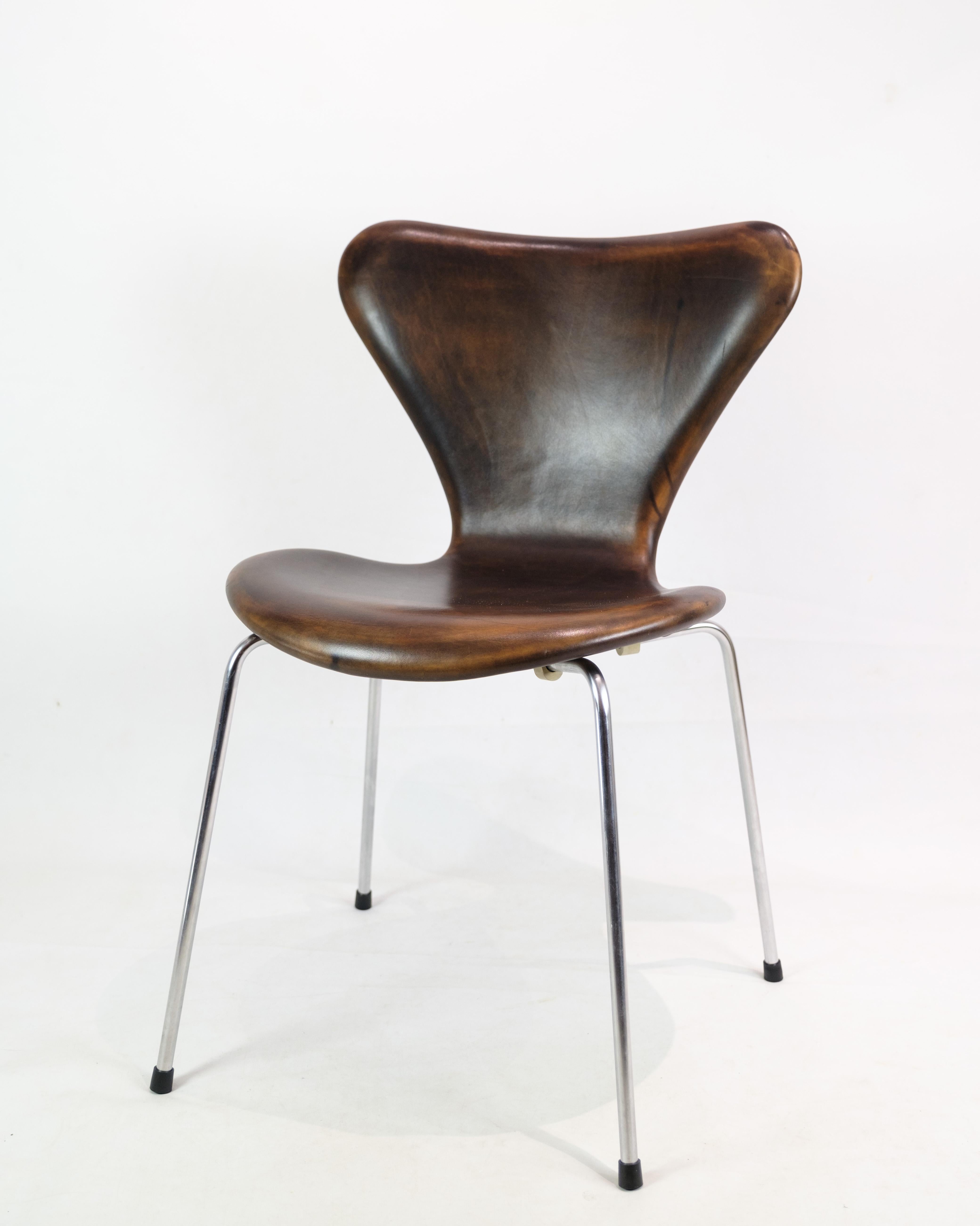 Ensemble de 6 chaises Seven, 3107, Arne Jacobsen, Fritz Hansen en vente 4