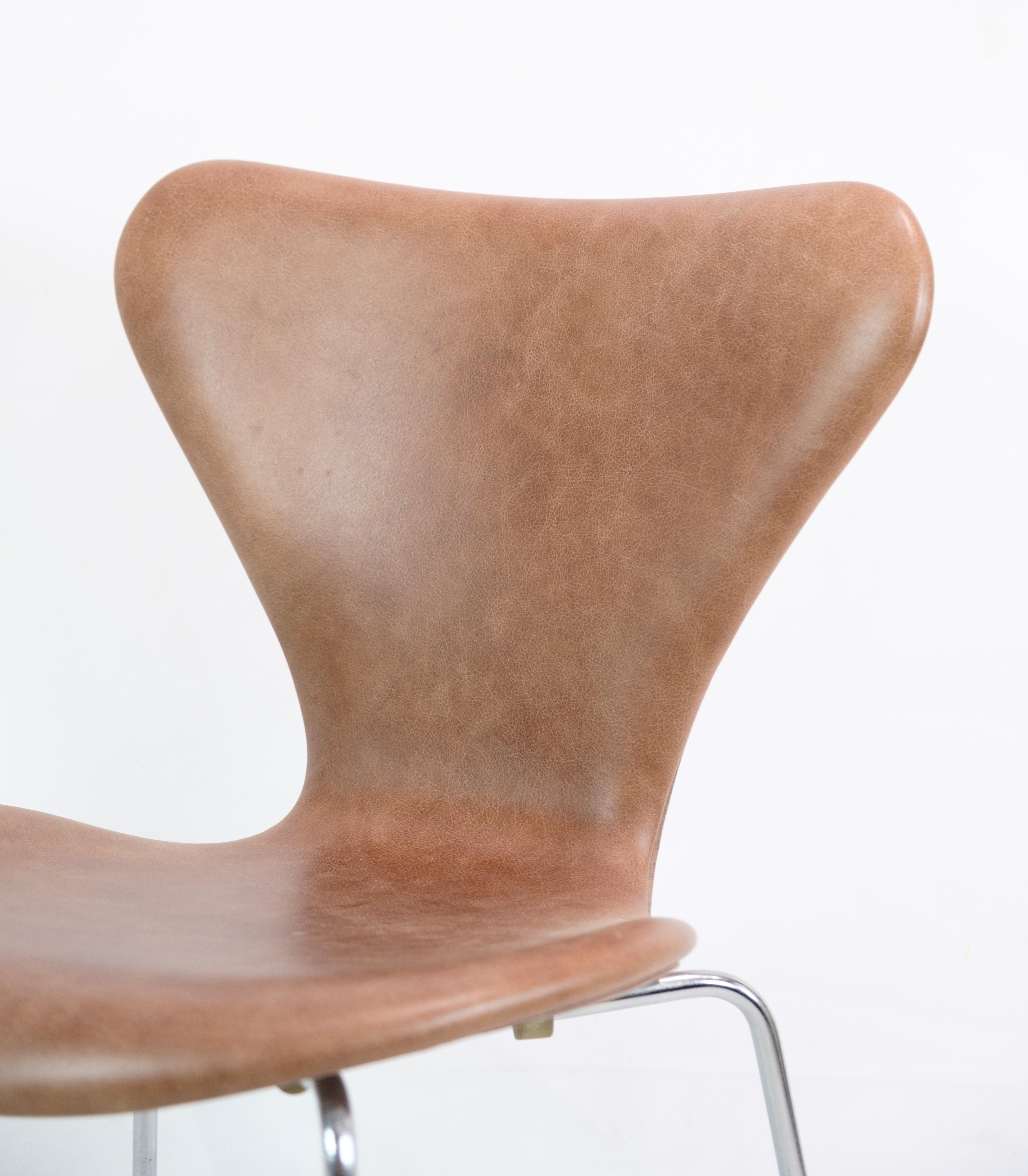 Set of 6 Seven Chairs, 3107, Arne Jacobsen, Fritz Hansen For Sale 5