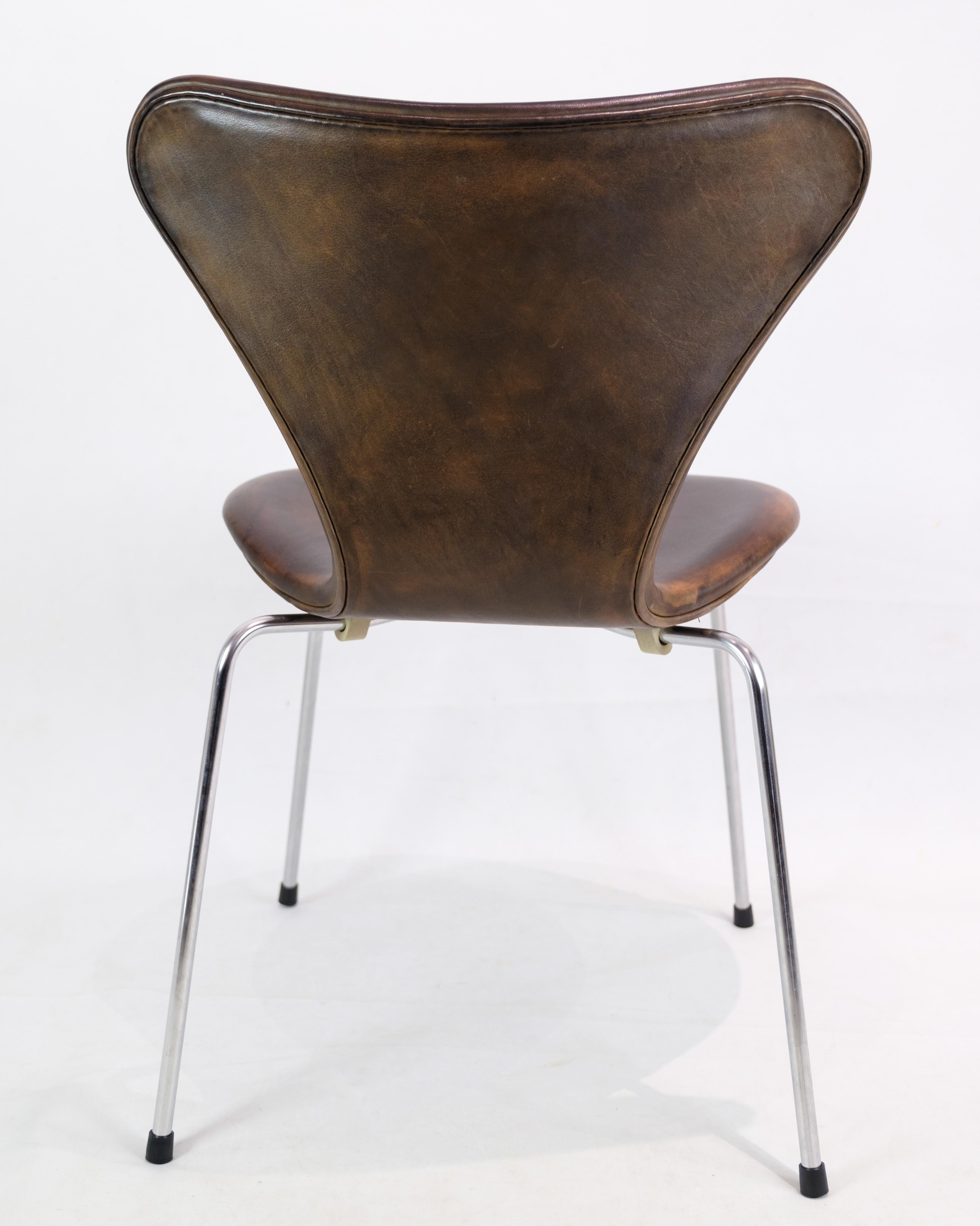 Mid-Century Modern Ensemble de 6 chaises Seven, 3107, Arne Jacobsen, Fritz Hansen en vente