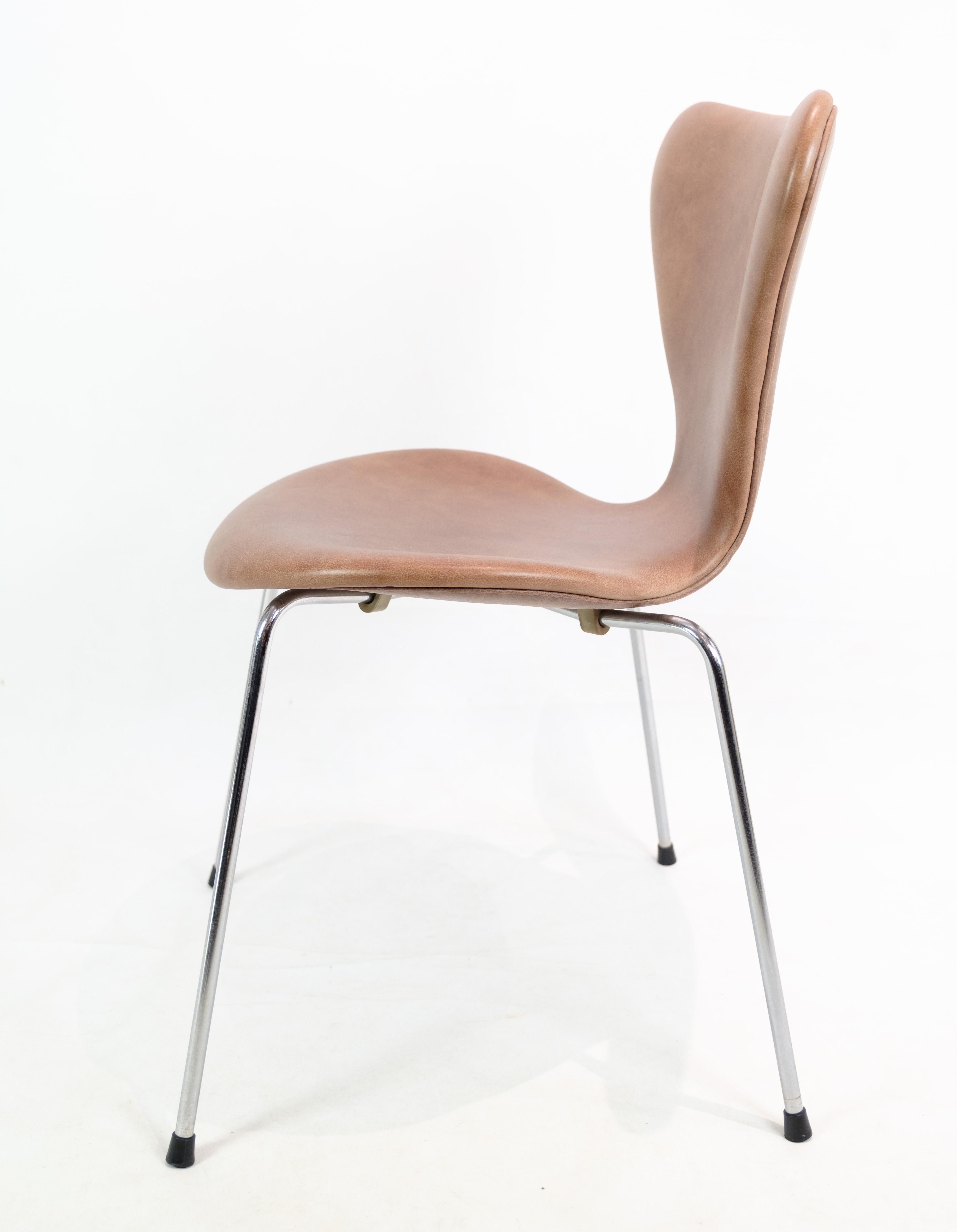 Danish Set Of 6 Series Seven Chairs Model 3107 By Arne Jacobsen For Fritz Hansen For Sale