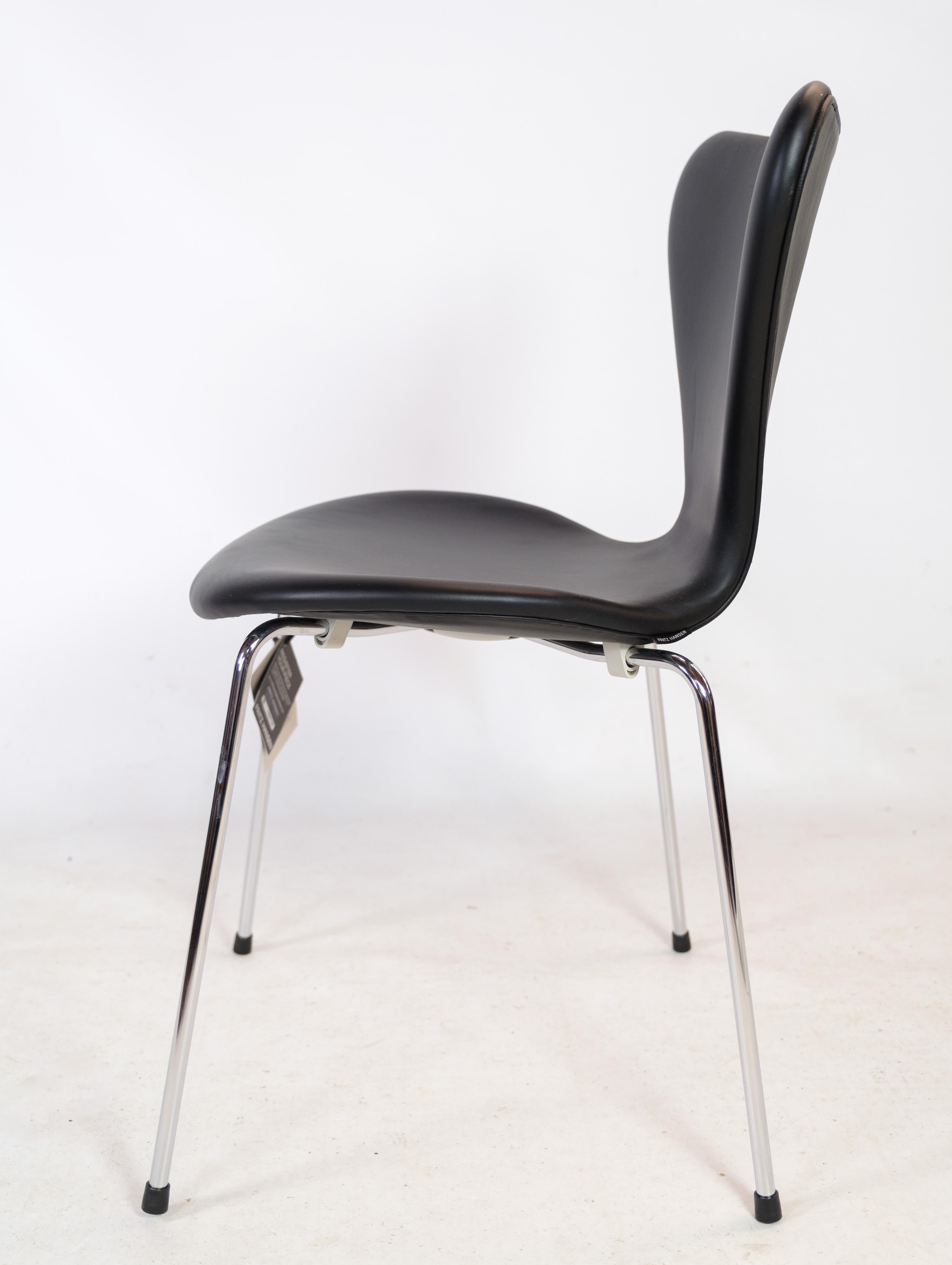 Set of 6 Seven Chairs Model 3107 Arne Jacobsen Fritz Hansen, 2020 In Excellent Condition For Sale In Lejre, DK