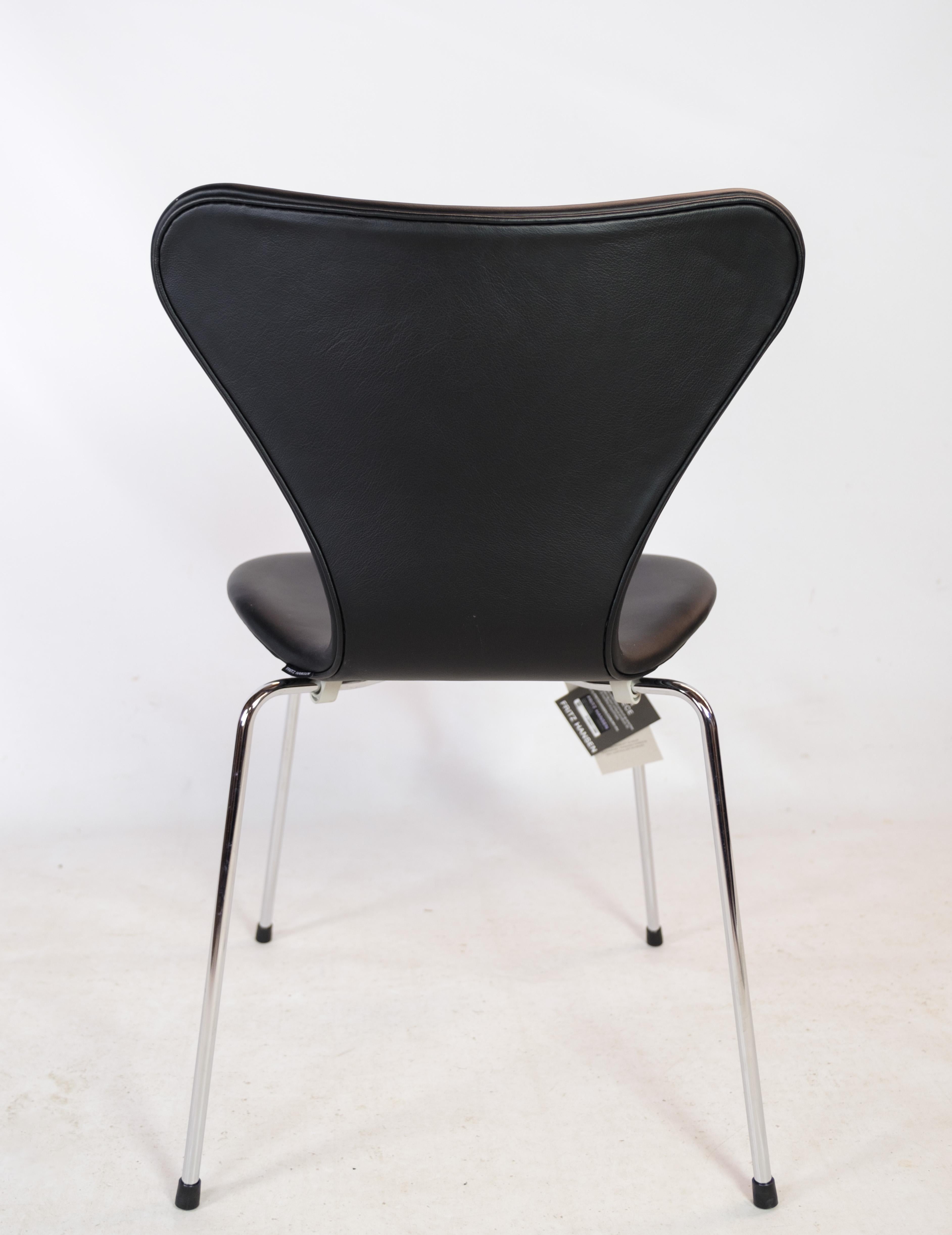 Contemporary Set of 6 Seven Chairs Model 3107 Arne Jacobsen Fritz Hansen, 2020 For Sale