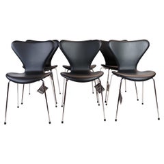Set of 6 Seven Chairs Model 3107 Arne Jacobsen Fritz Hansen, 2020
