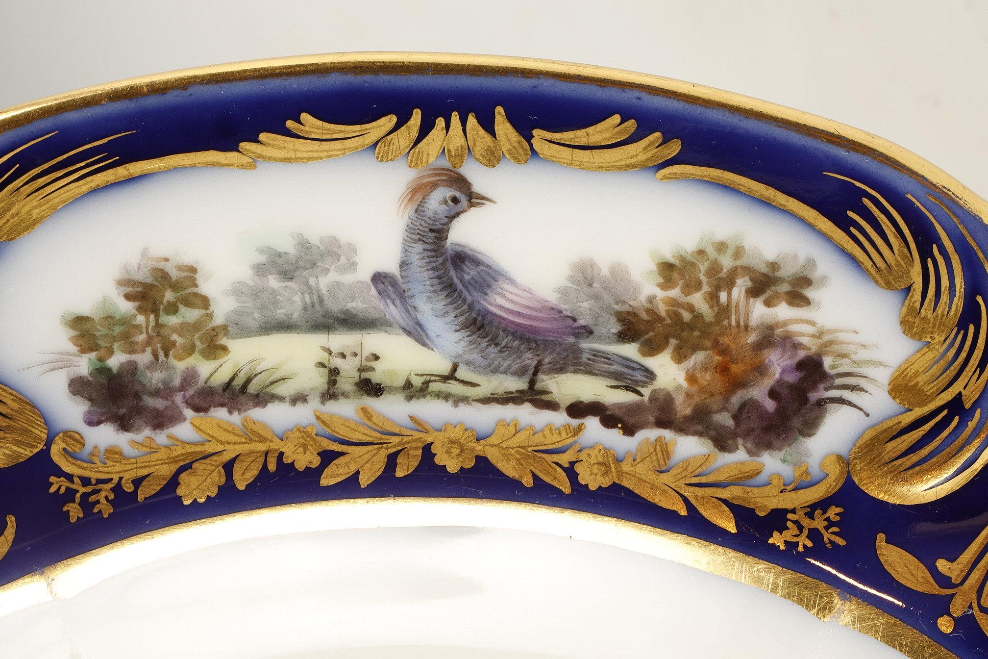 Set of 6 Sèvres Style Porcelain Plates, France, Circa 1880 For Sale 2