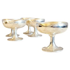 Set of 6 Silver Arthur Krupp Milano Gelato Bowls