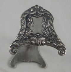 Set of 6 Silver Plate Knife Rests Style Louis XVI, circa 1900