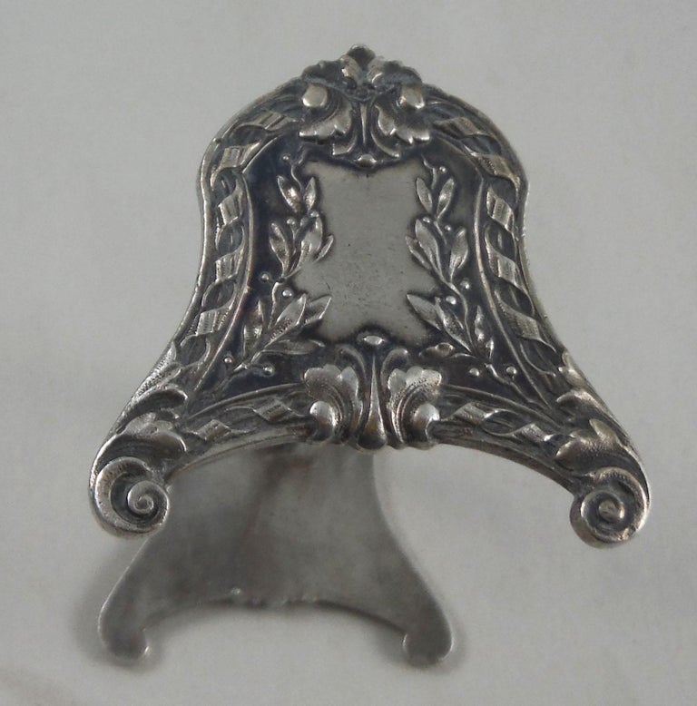 Ancien Porte-couteaux 6 Places Métal Argenté Pieds Dorés - Vintage Boîte PC1