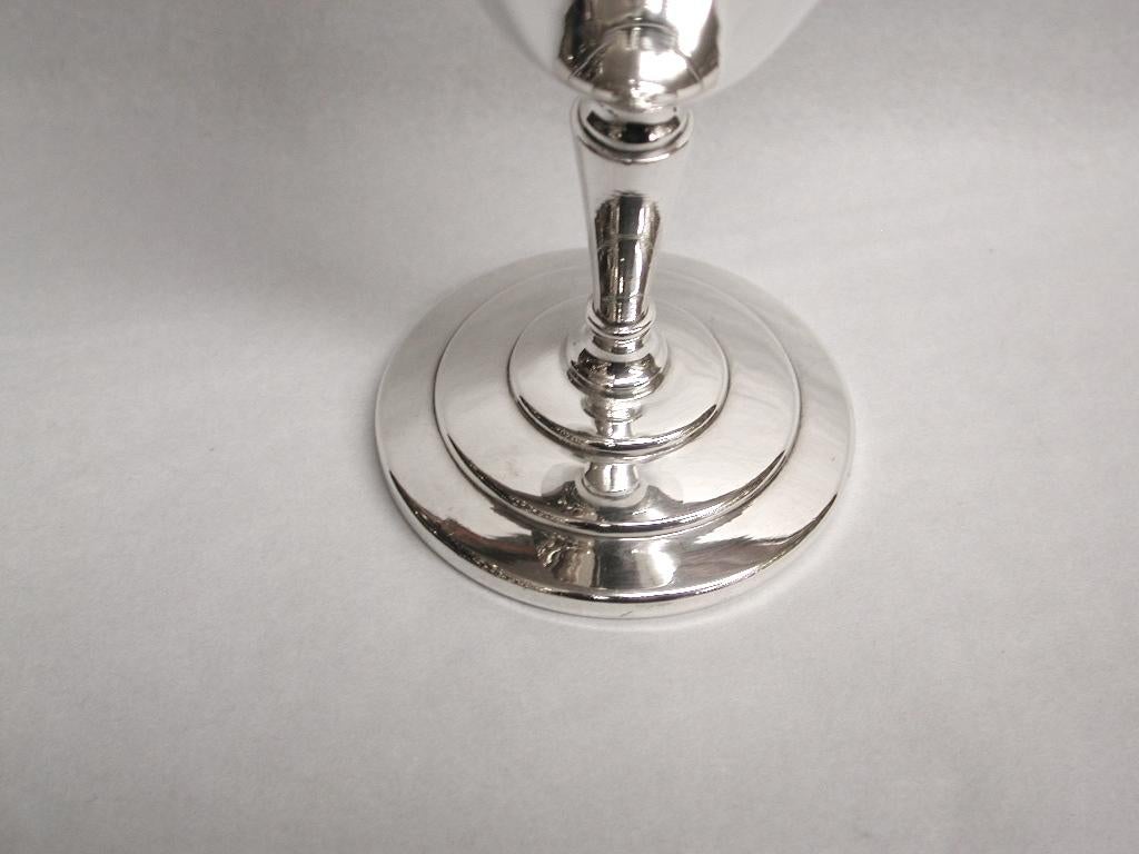 Set of 6 Silver Plated Art Deco Cocktail Cups Dated circa 1930, Mappin & Webb In Good Condition In London, GB