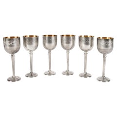 Set of 6 Silver Shot Glasses, Georgia by Jewelry Factory city Tbilisi, 1971