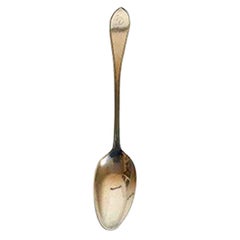 Set di 6 cucchiai d'argento con incisioni del 1787-1923