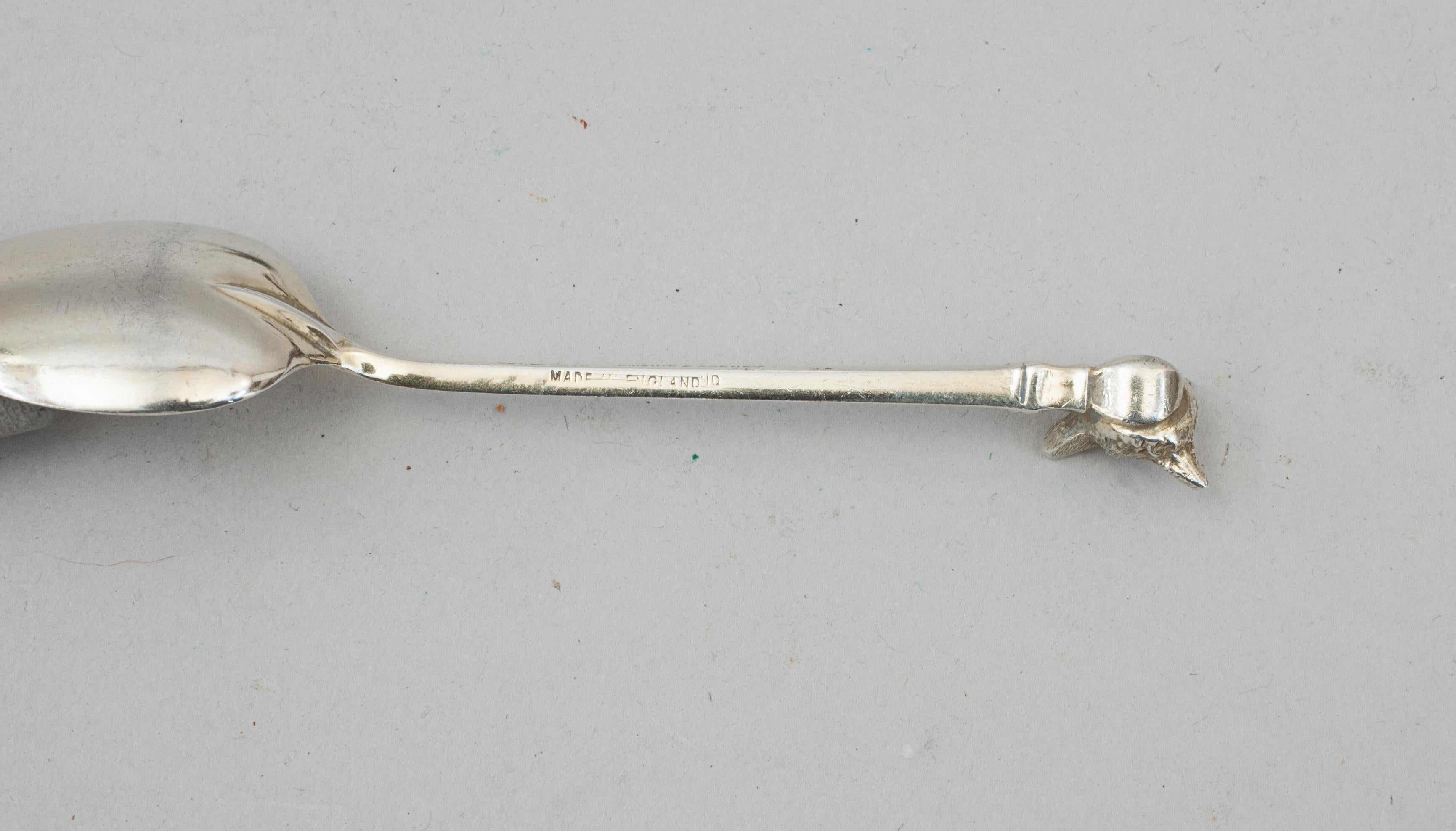 Set Of 6 Silver Spoons With Foxes Heads By Swaine And Adeney 5