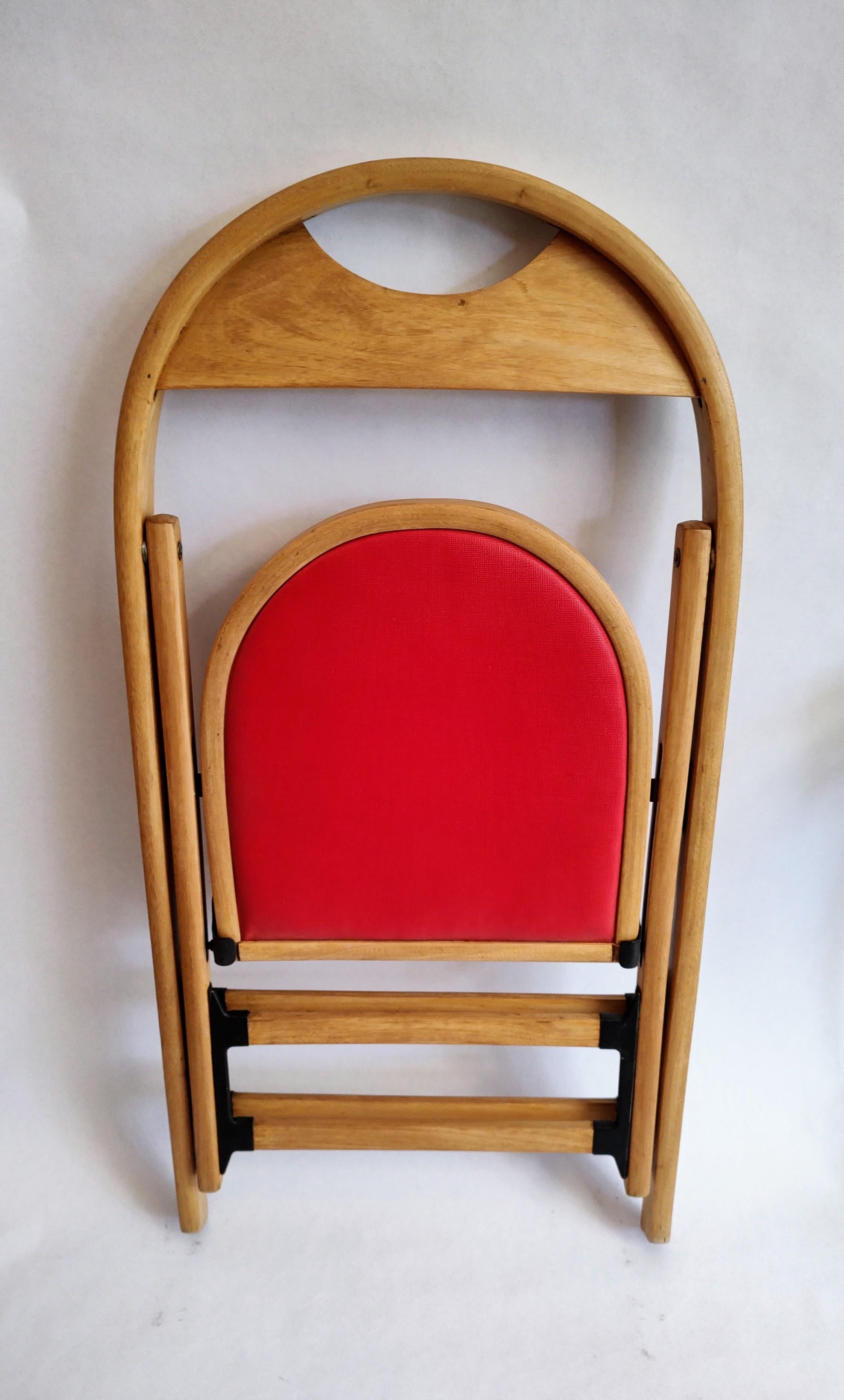 Set of 6 Slender Folding Chairs from 