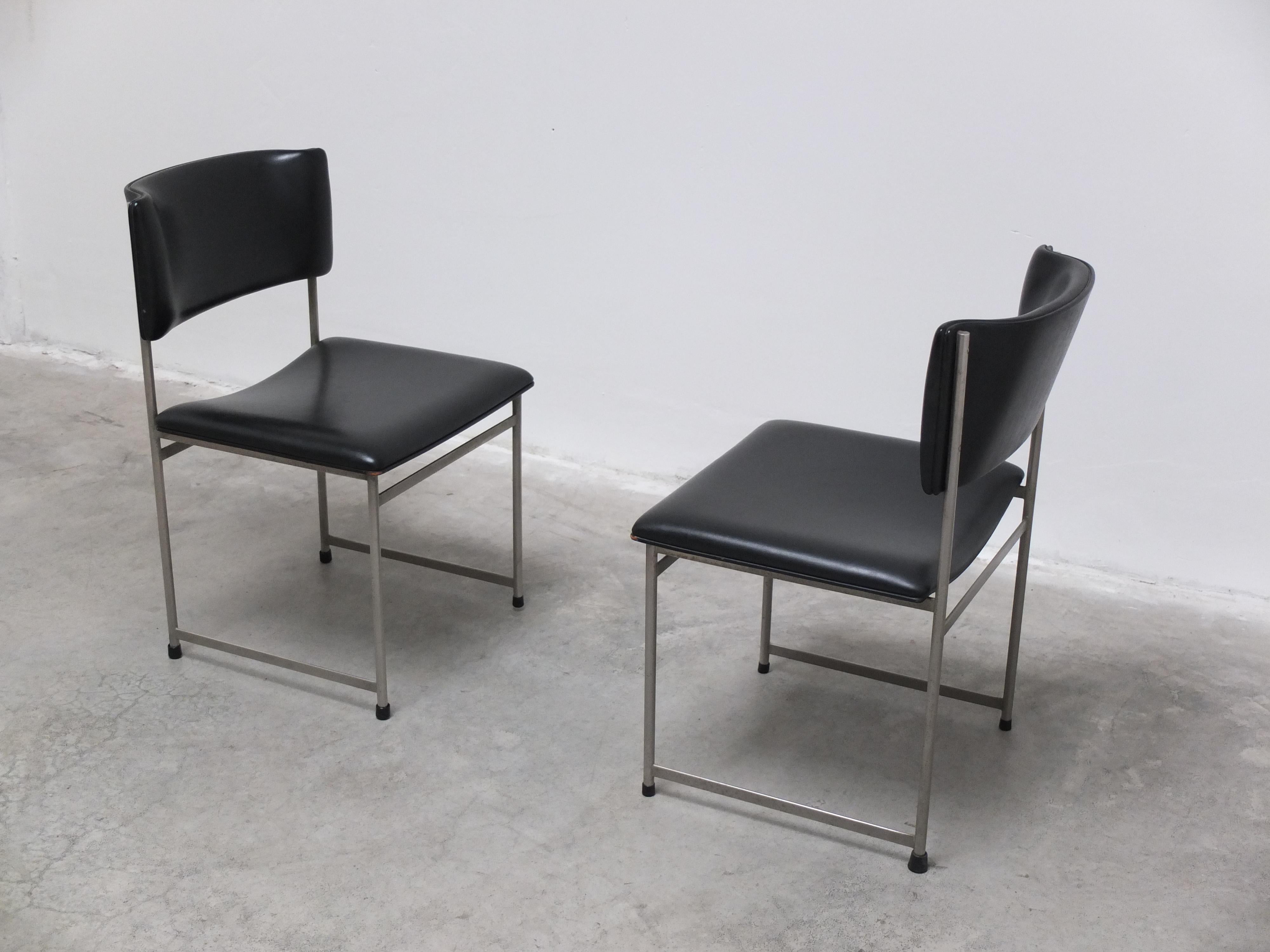 Ensemble de 6 chaises de salle à manger 'SM08' par Cees Braakman pour Pastoe, années 1960 en vente 10