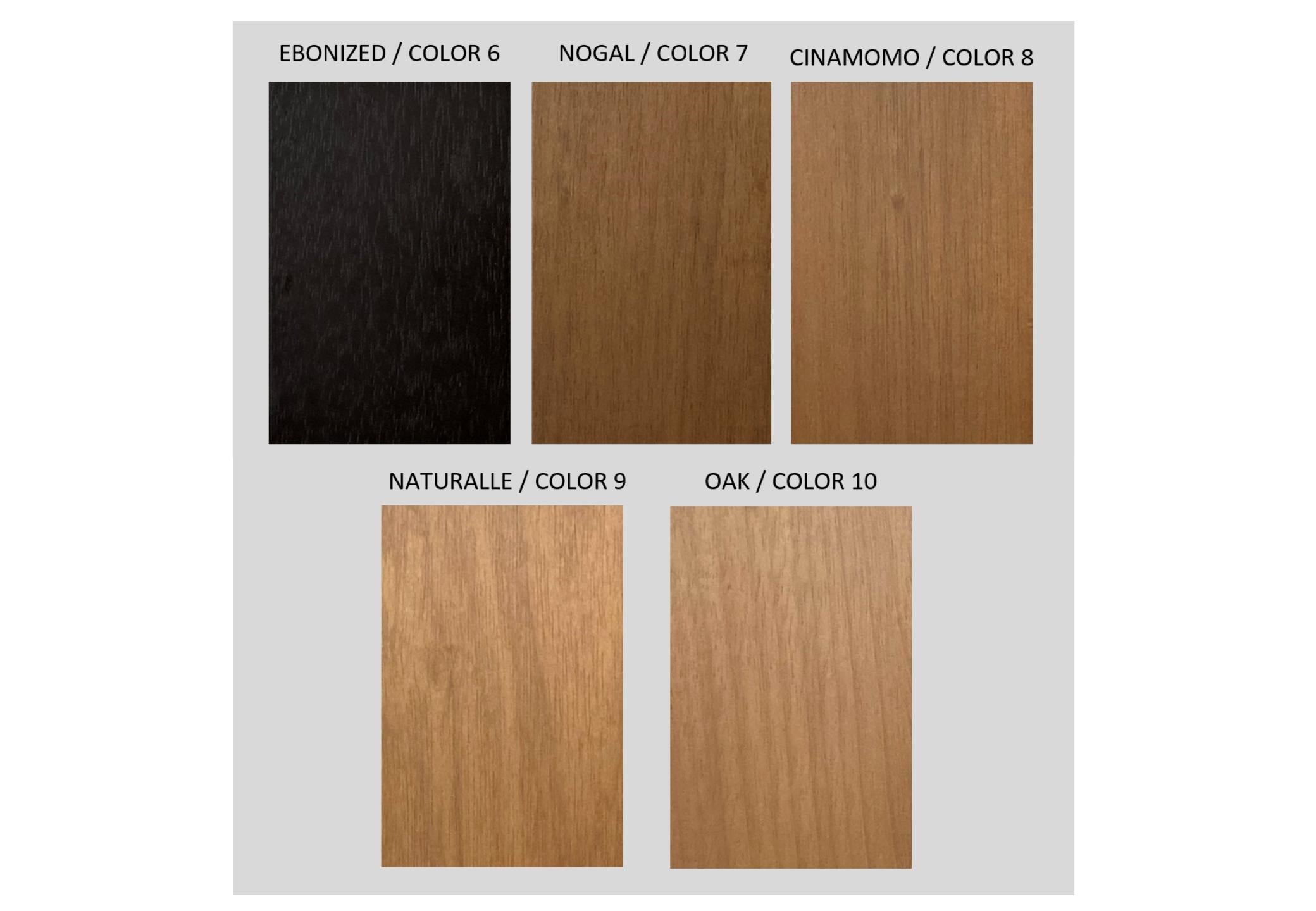 Set of 6 solid wood 