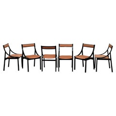 Set of 6 Sormani Chairs Designed by Carlo de Carli