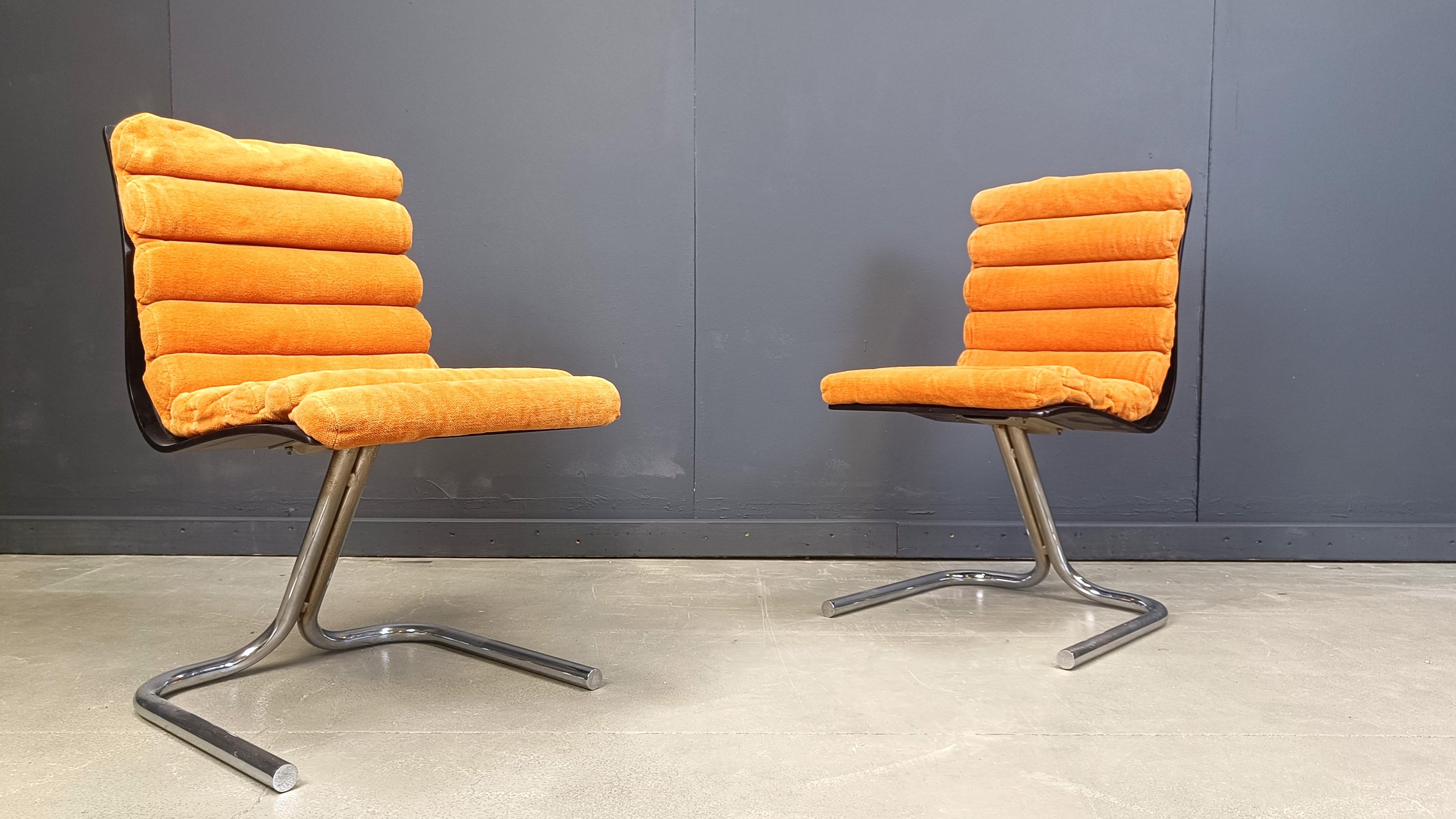 Set of 6 space age dining chairs, 1970s 3