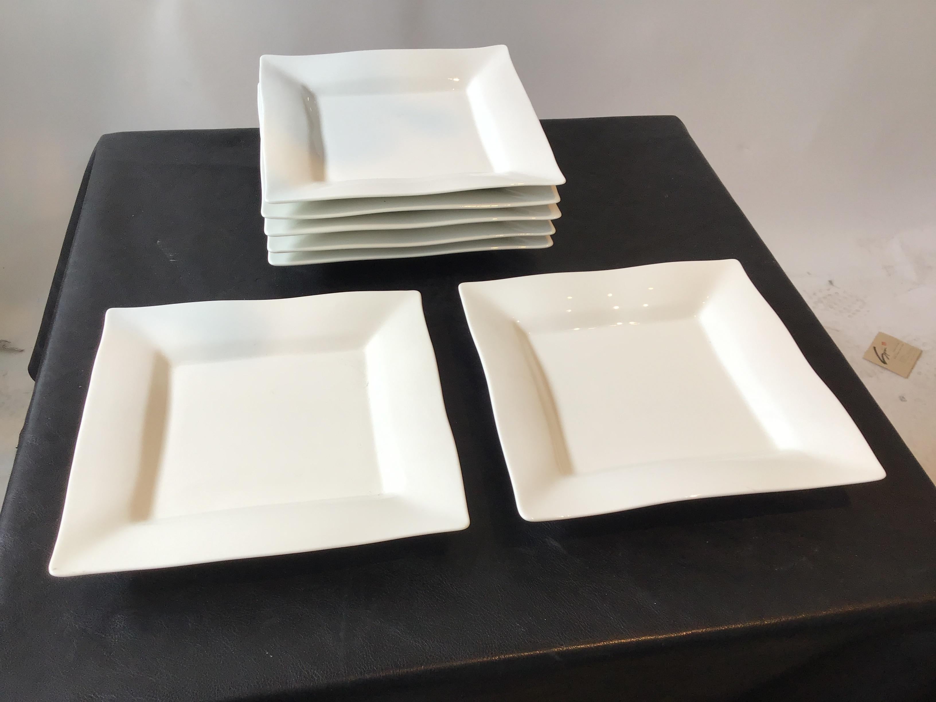 6 Spin Ceramics lunch plates. New.