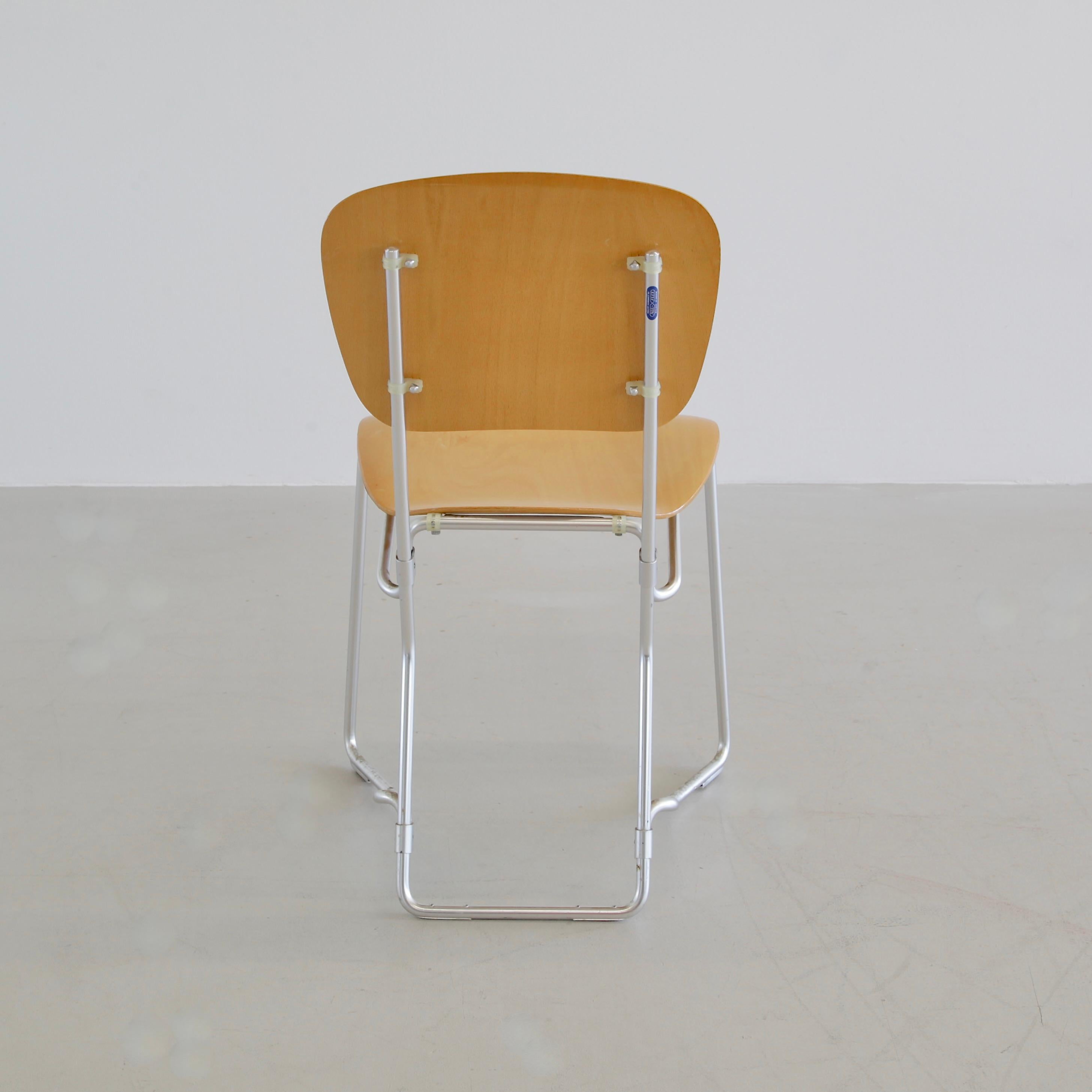 Set of 6 stackable ALUFLEX Chairs by Armin WIRTH, 1960's In Good Condition In Berlin, Berlin