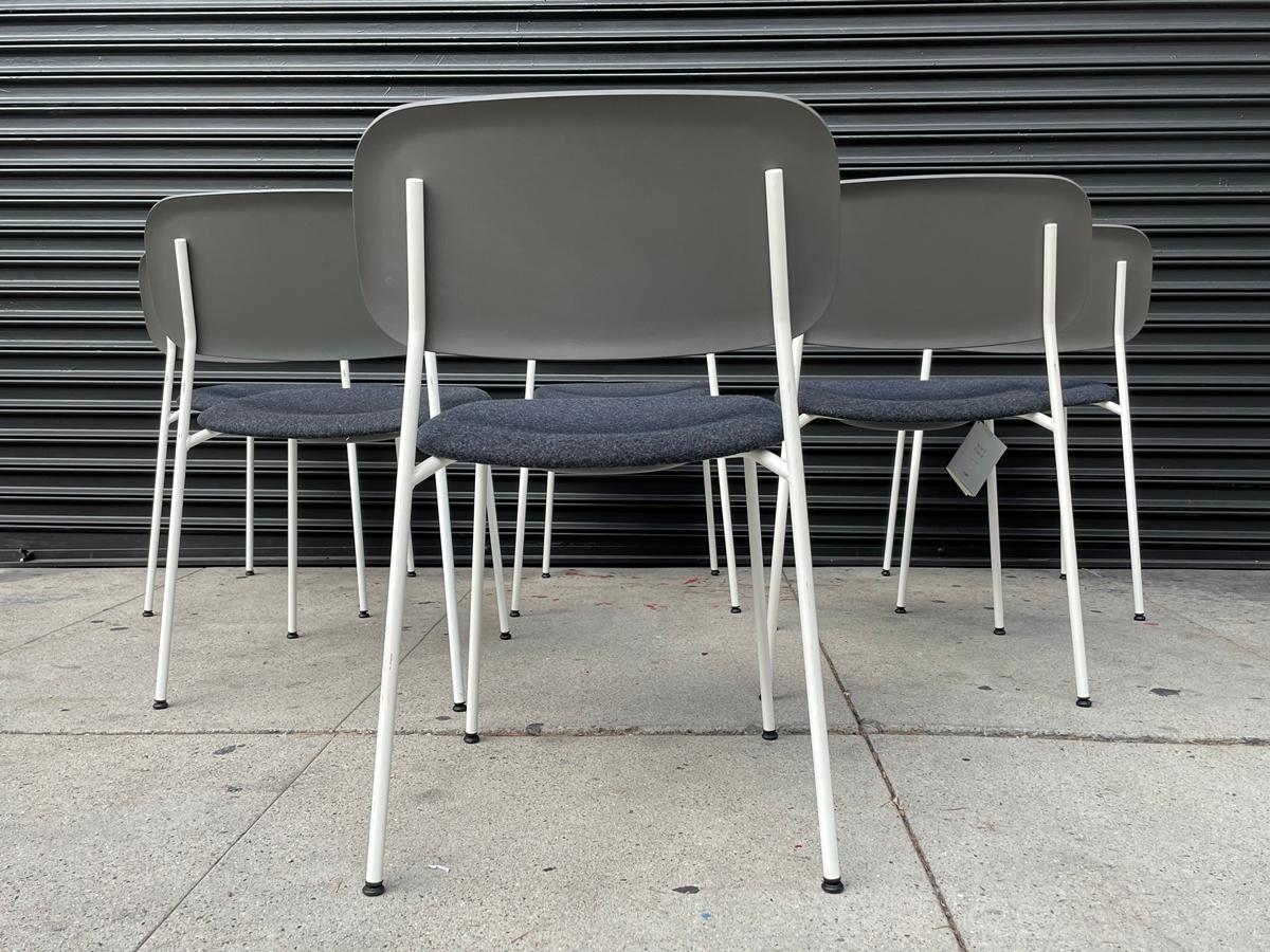 Danish Set of 6 Stackable Chairs by Iskos-Berlin for Hay Furniture For Sale