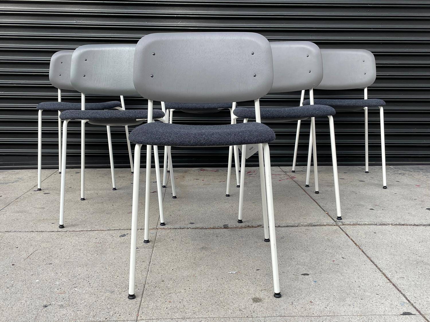 Set of 6 Stackable Chairs by Iskos-Berlin for Hay Furniture In Good Condition For Sale In Los Angeles, CA