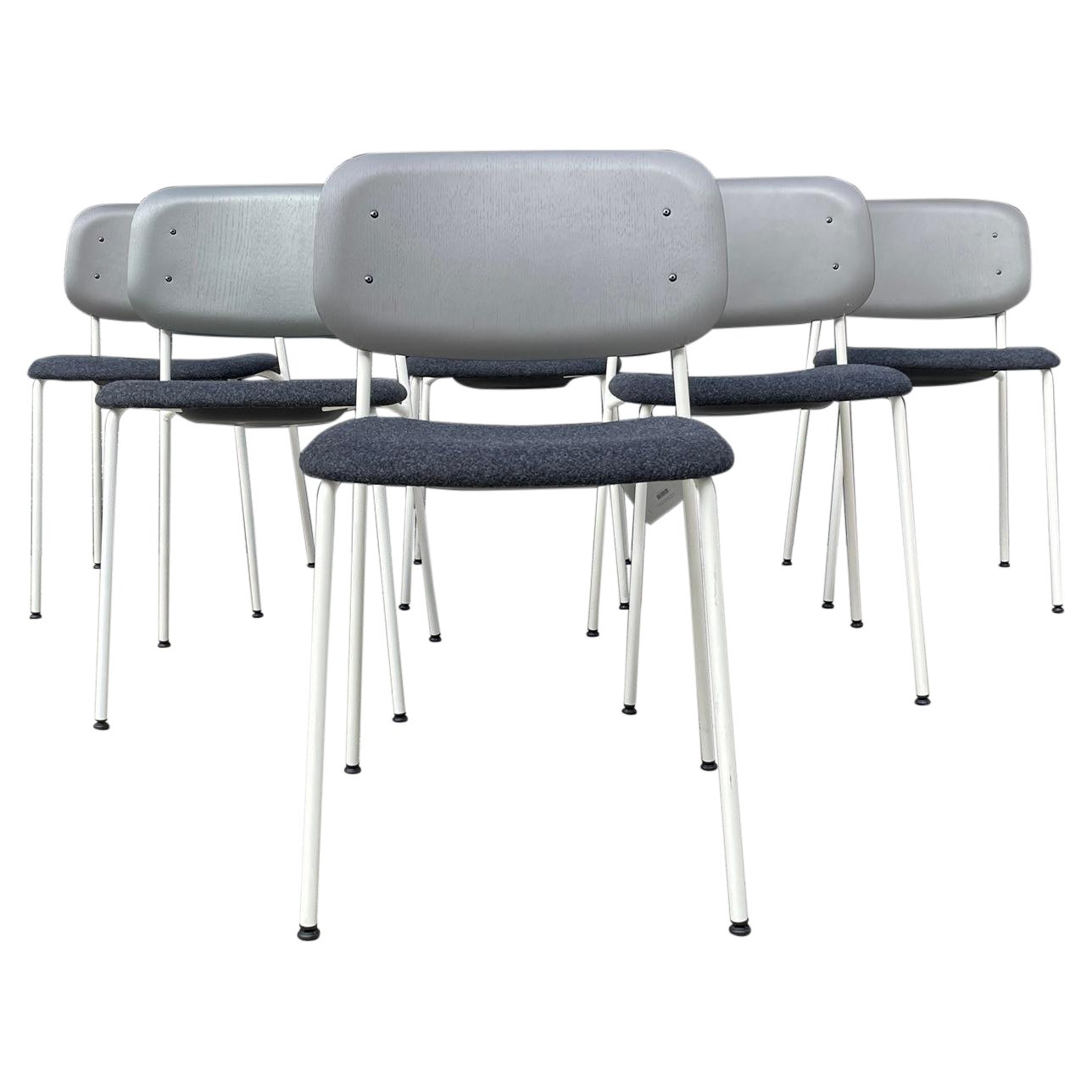 Ensemble de 6 chaises empilables par Iskos-Berlin pour Hay Furniture