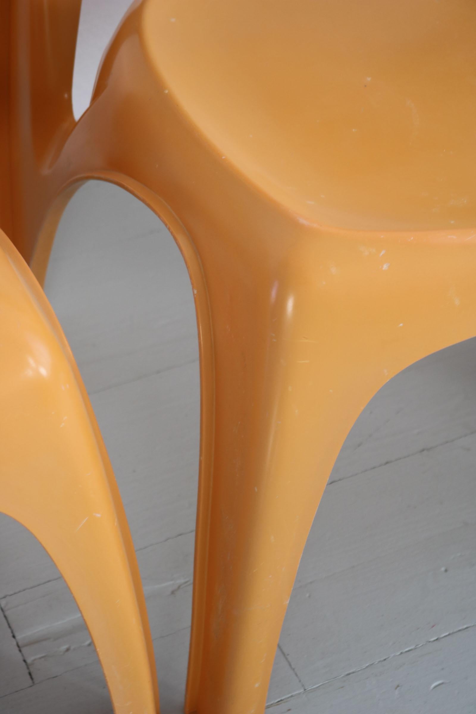 Ensemble de 6 chaises empilables, design de Preben Fabricius, par Interplast, Allemagne en vente 9